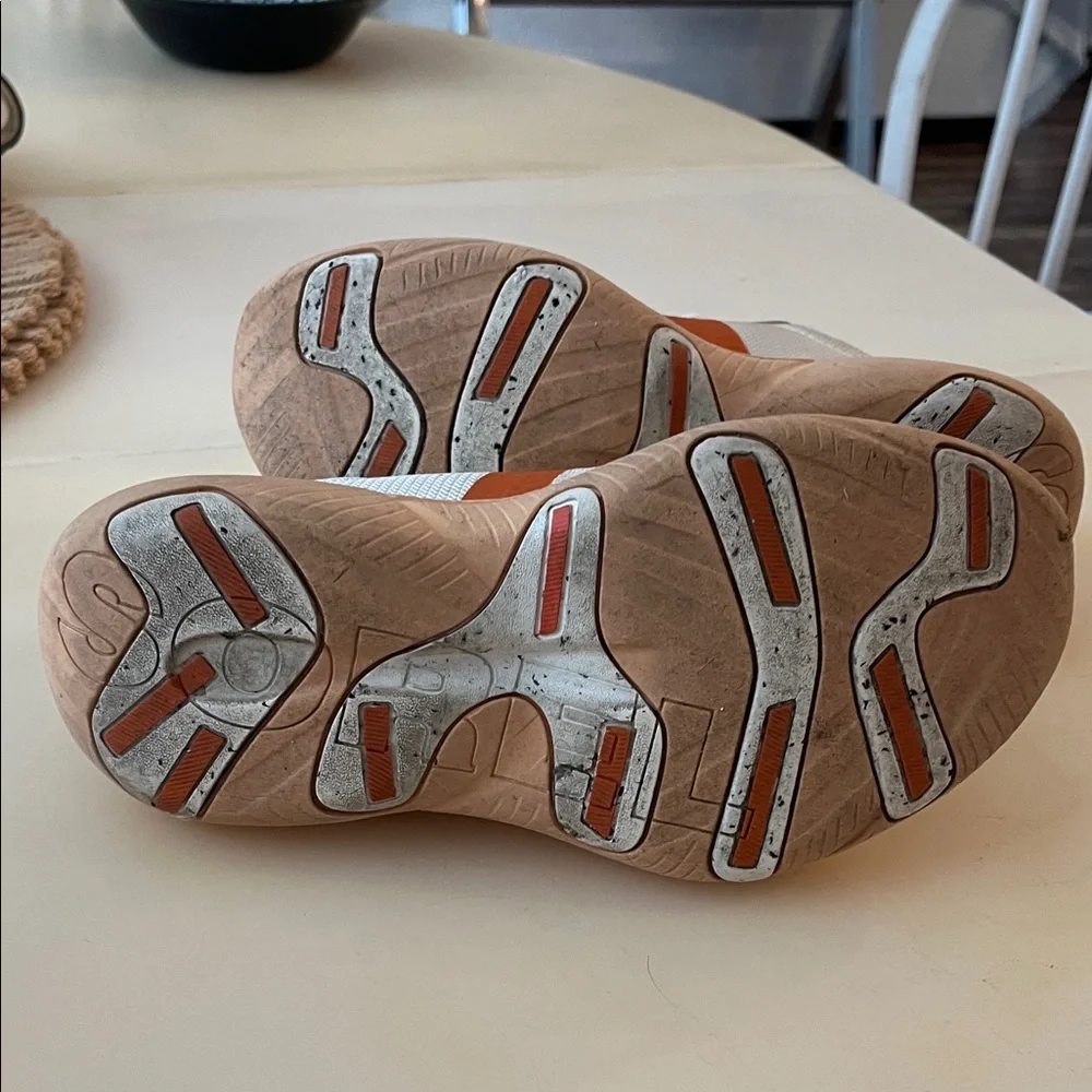 Sorel White and Orange Women's Athletic Shoes - Picture 12 of 15